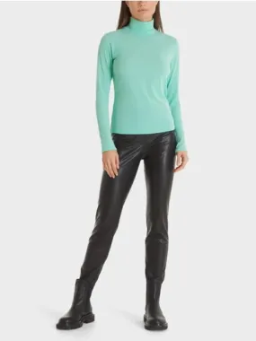 MARC CAIN Roll-neck top in fine jersey