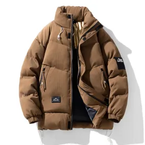 Men's Stand Collar Puffer Jacket