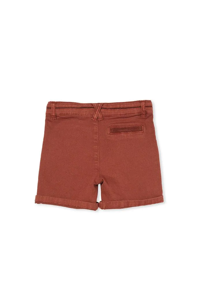 MILKY COPPER CHINO SHORT