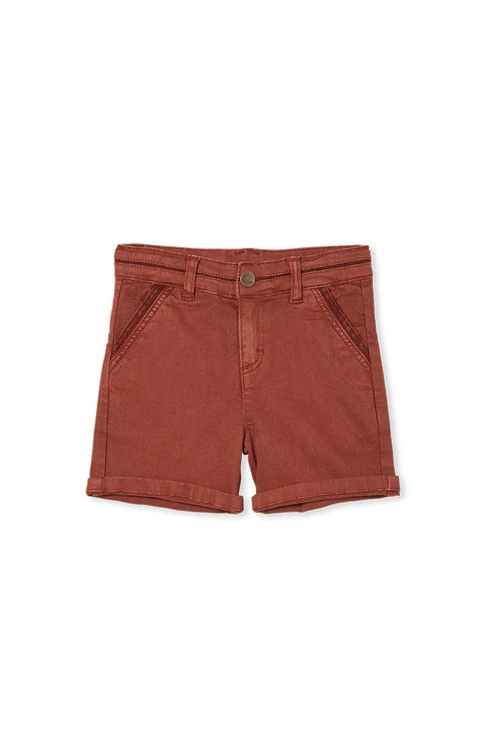 MILKY COPPER CHINO SHORT