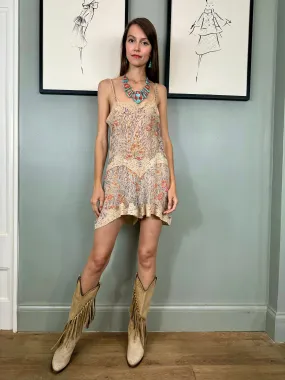 Modal, 20s chiffon and lace romper