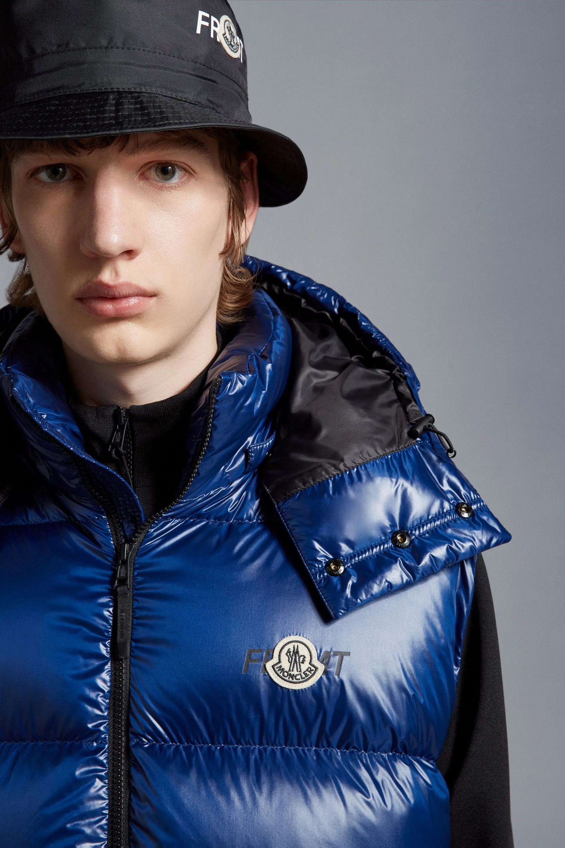 MONCLER GENIUS X 7 MONCLER FRGMT HIROSHI FUJIWARA Marsh Down Vest Blue