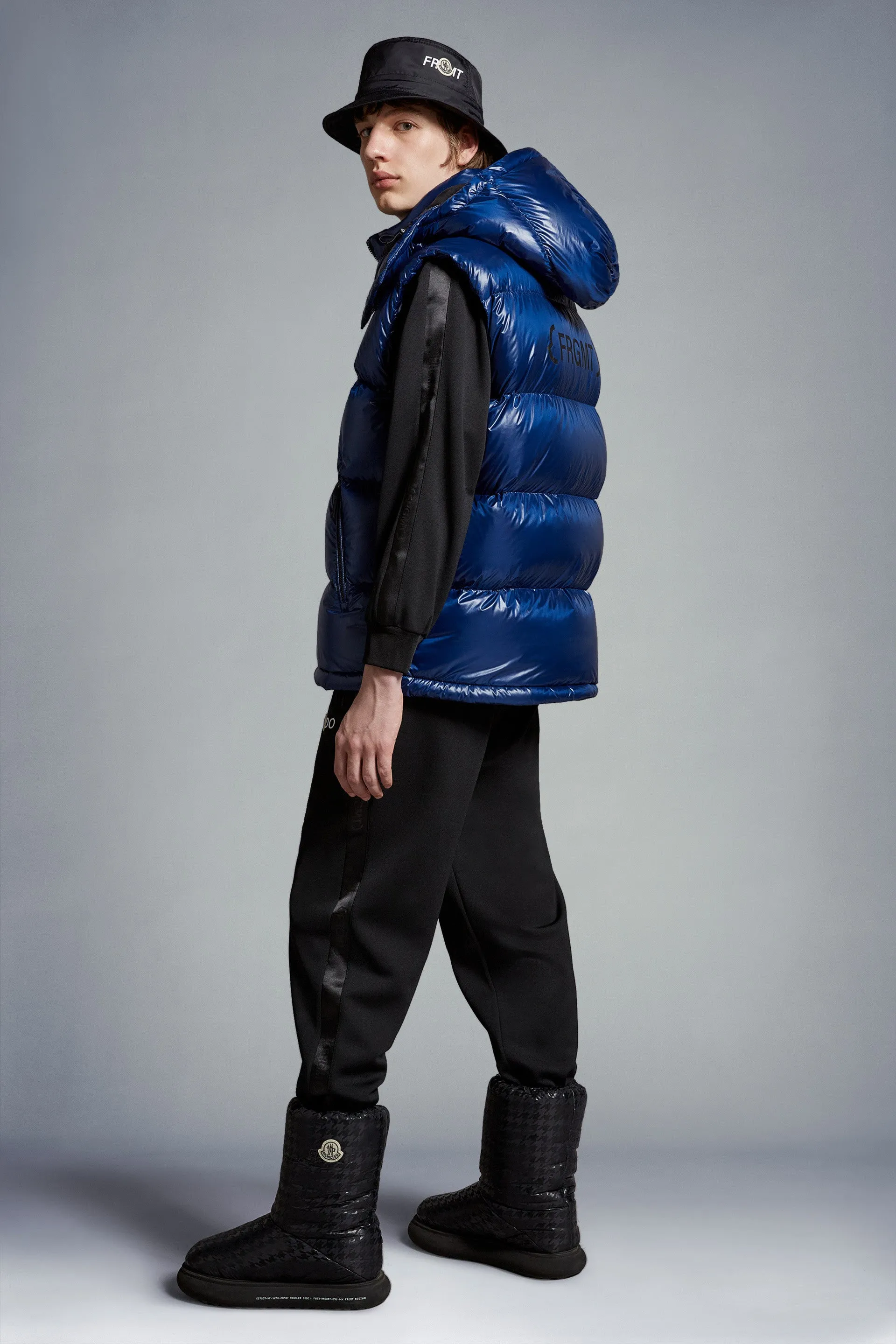 MONCLER GENIUS X 7 MONCLER FRGMT HIROSHI FUJIWARA Marsh Down Vest Blue