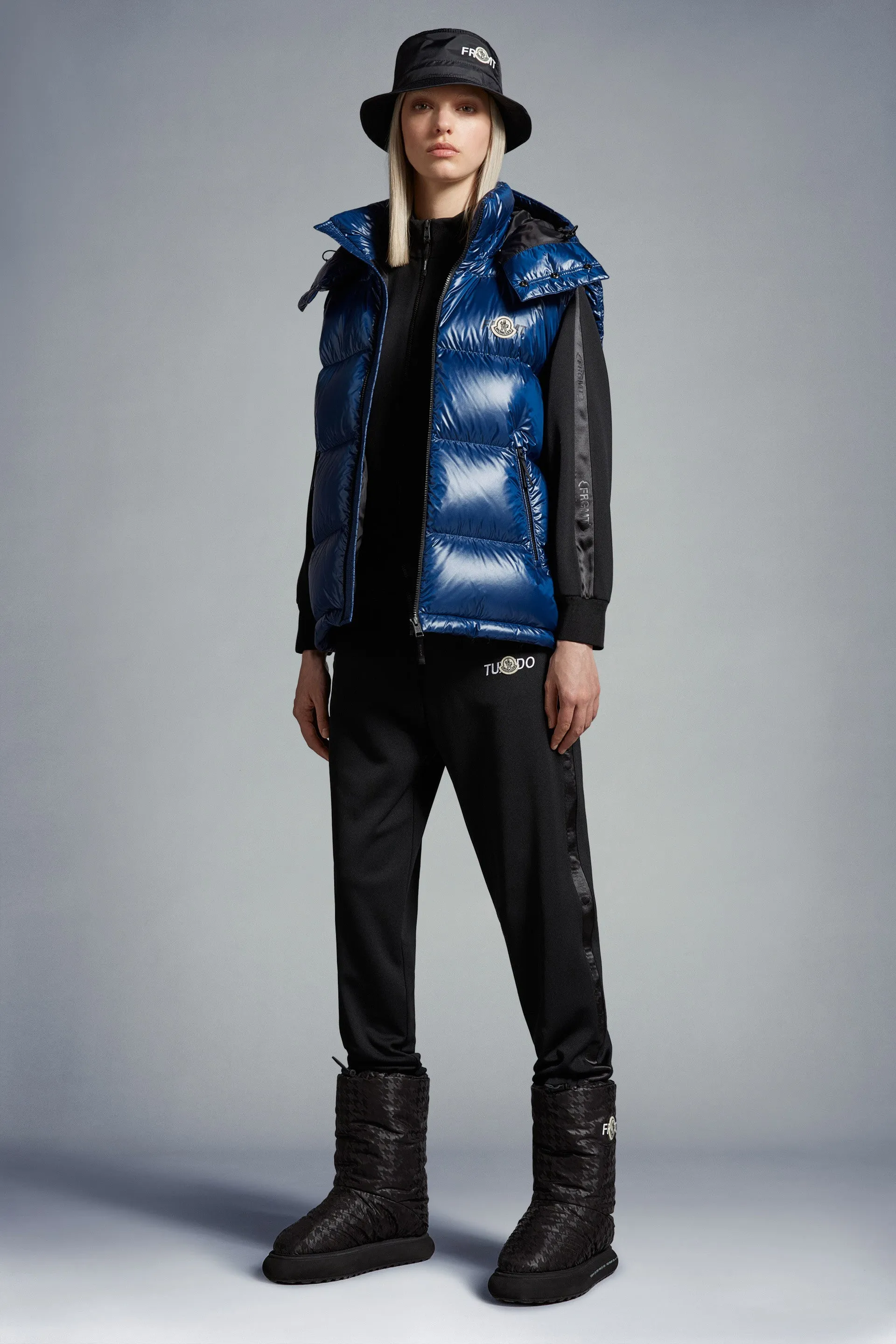 MONCLER GENIUS X 7 MONCLER FRGMT HIROSHI FUJIWARA Marsh Down Vest Blue