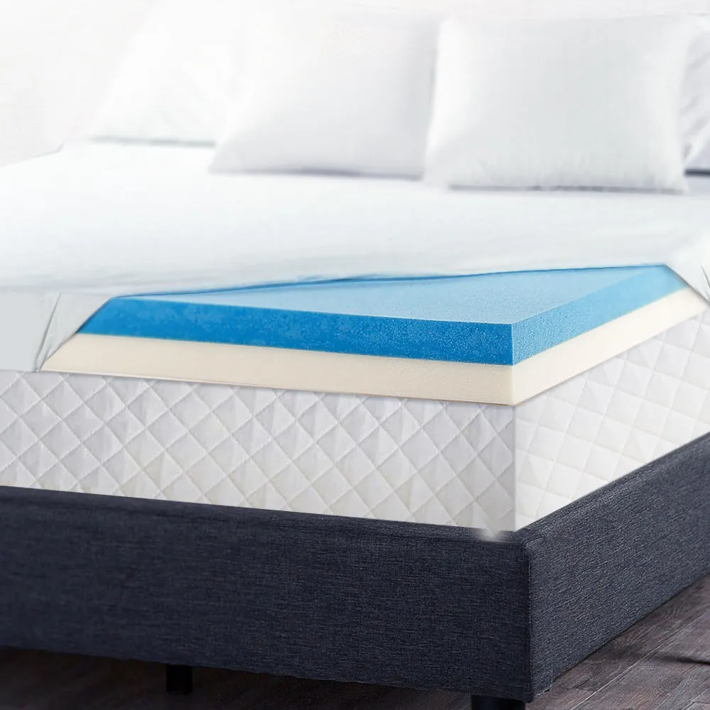 NNEDSZ  Bedding Double Size Dual Layer Cool Gel Memory Foam Topper
