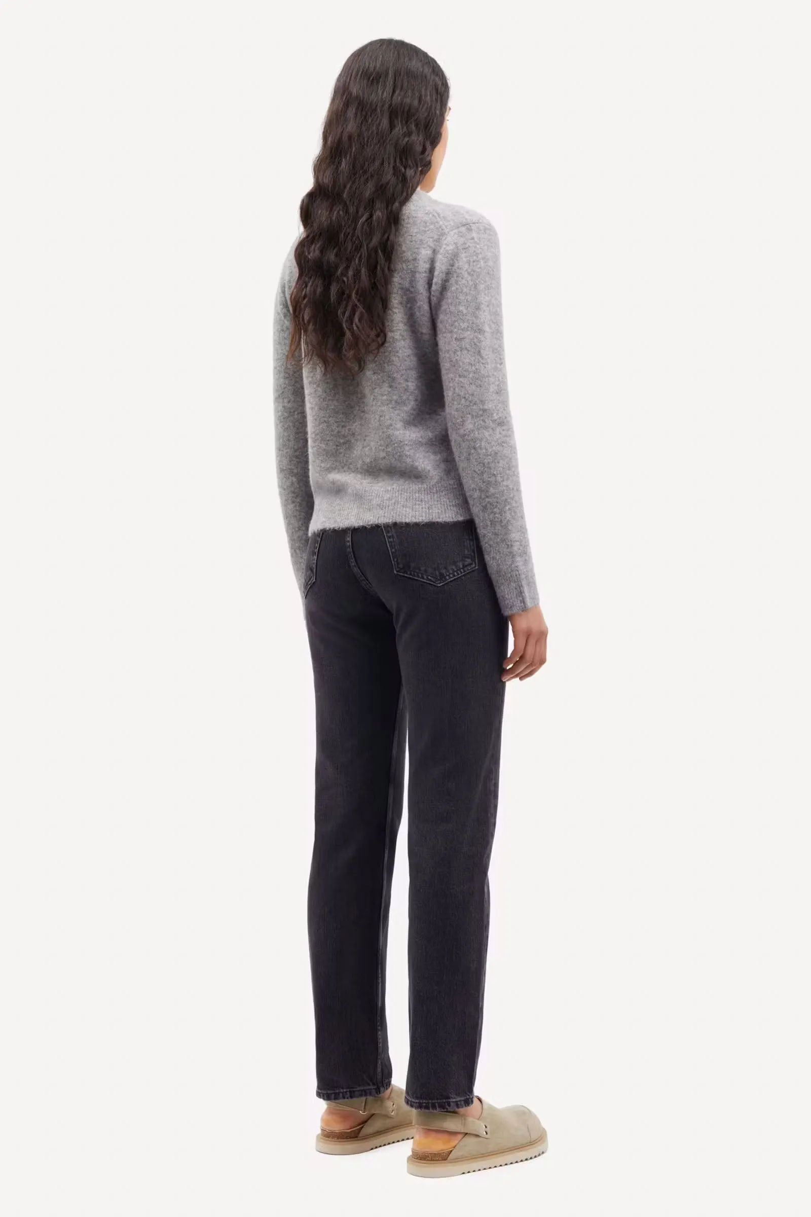 Nor Short Cardigan - Grey Melange