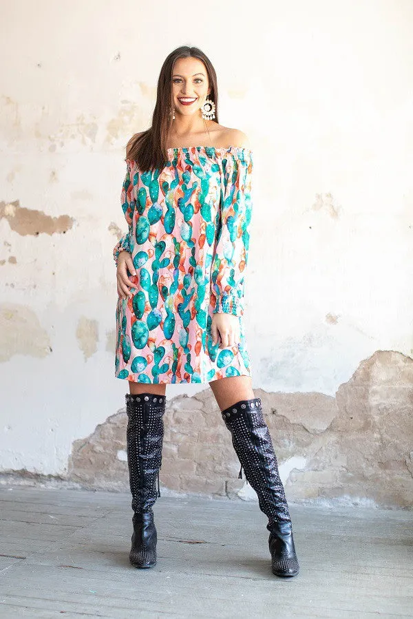 Off the Shoulder Tunic Dress