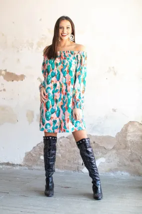 Off the Shoulder Tunic Dress