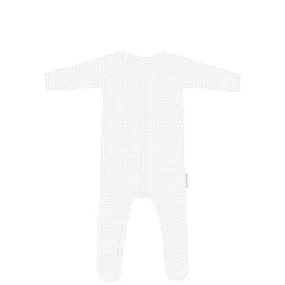 Organic Pointelle Romper White