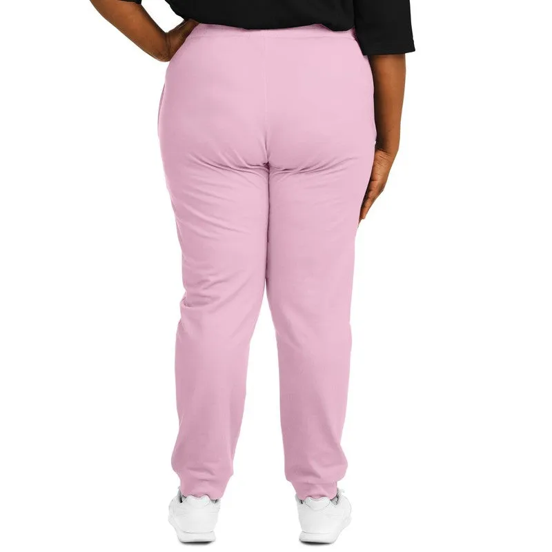 Pale Pastel Magenta Joggers | Unisex | with PLUS sizes | Bright Pale Pastel Magenta | C0M30Y0K0