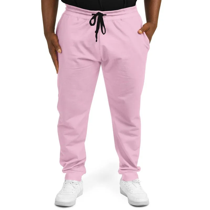 Pale Pastel Magenta Joggers | Unisex | with PLUS sizes | Bright Pale Pastel Magenta | C0M30Y0K0