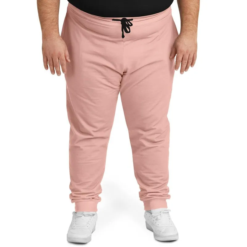 Pale Pastel Pink Red Joggers | Unisex | with PLUS sizes | Bright Pale Pastel Pink Red | C0M30Y22K0