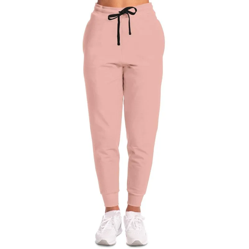 Pale Pastel Pink Red Joggers | Unisex | with PLUS sizes | Bright Pale Pastel Pink Red | C0M30Y22K0
