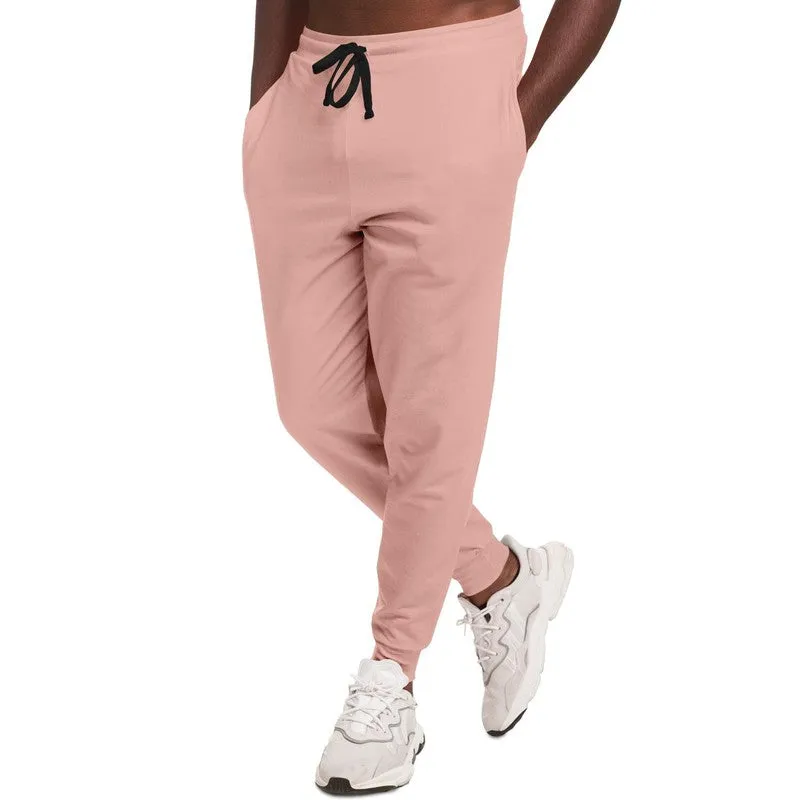 Pale Pastel Pink Red Joggers | Unisex | with PLUS sizes | Bright Pale Pastel Pink Red | C0M30Y22K0