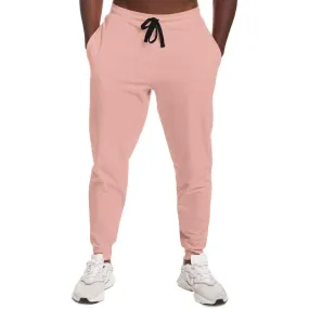 Pale Pastel Pink Red Joggers | Unisex | with PLUS sizes | Bright Pale Pastel Pink Red | C0M30Y22K0