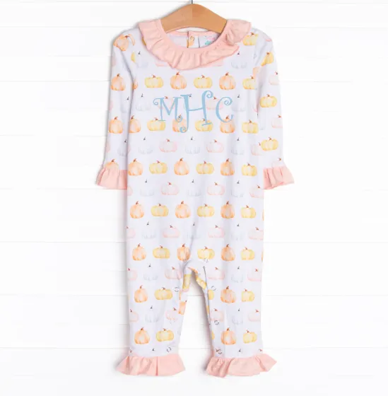 Pastel Pickins Ruffle Romper, Pink