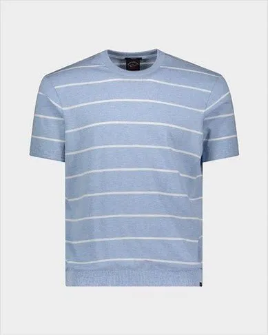PAUL&SHARK FRESCO Striped Crew S/S T BLUE/WHITE