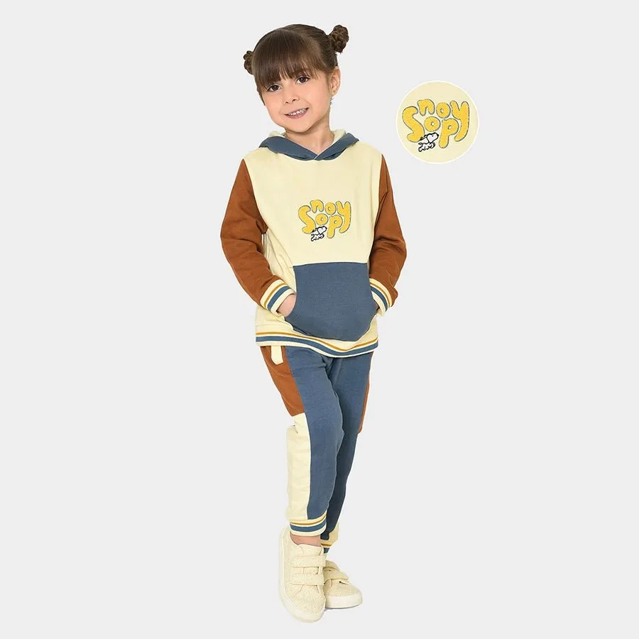 Peanuts™Fleece Sweatshirt with Pyjama Set for Kids