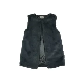 Primark Faux Fur Gilet Age 11 Grey Soft Fluffy