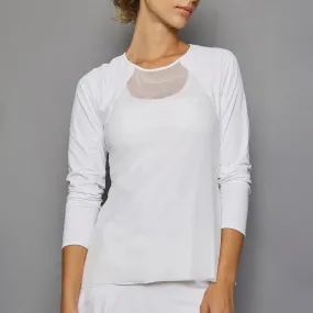 Pure White Sheer-body Top