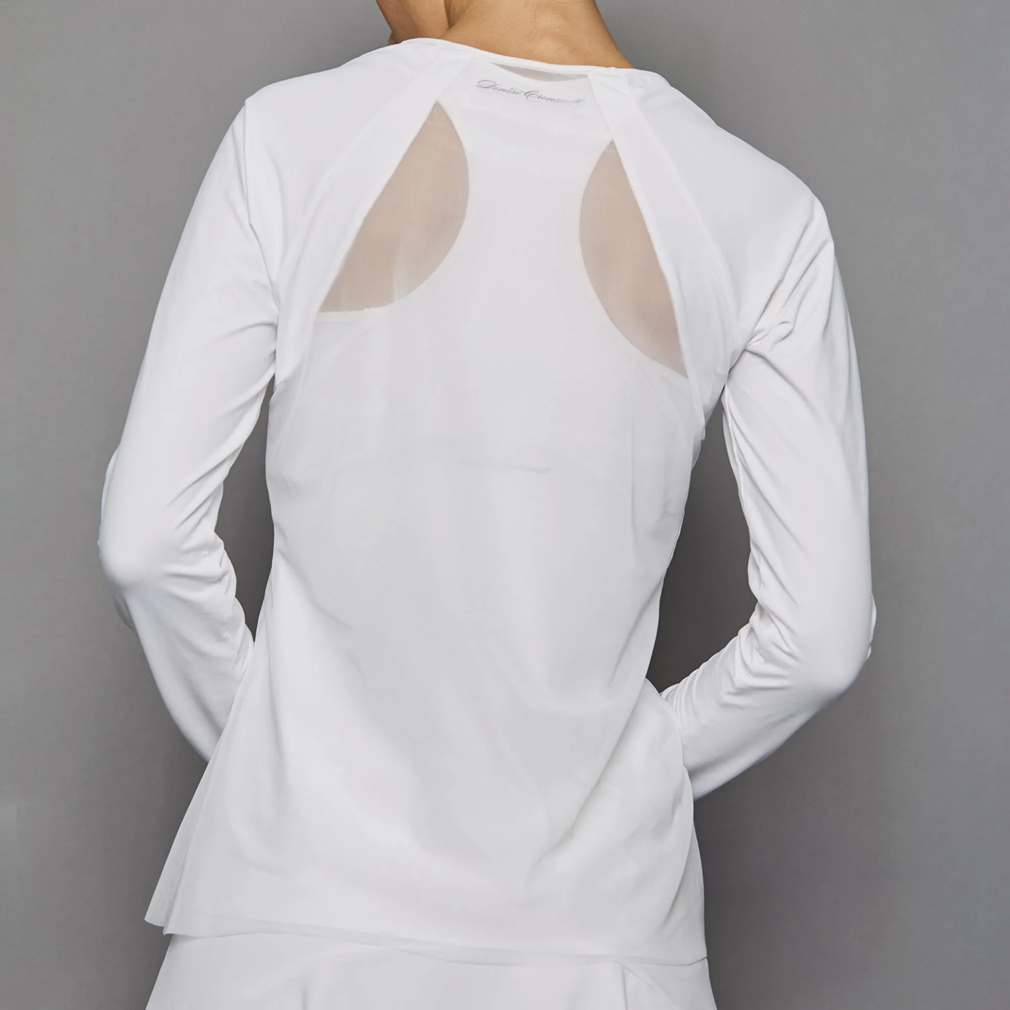Pure White Sheer-body Top