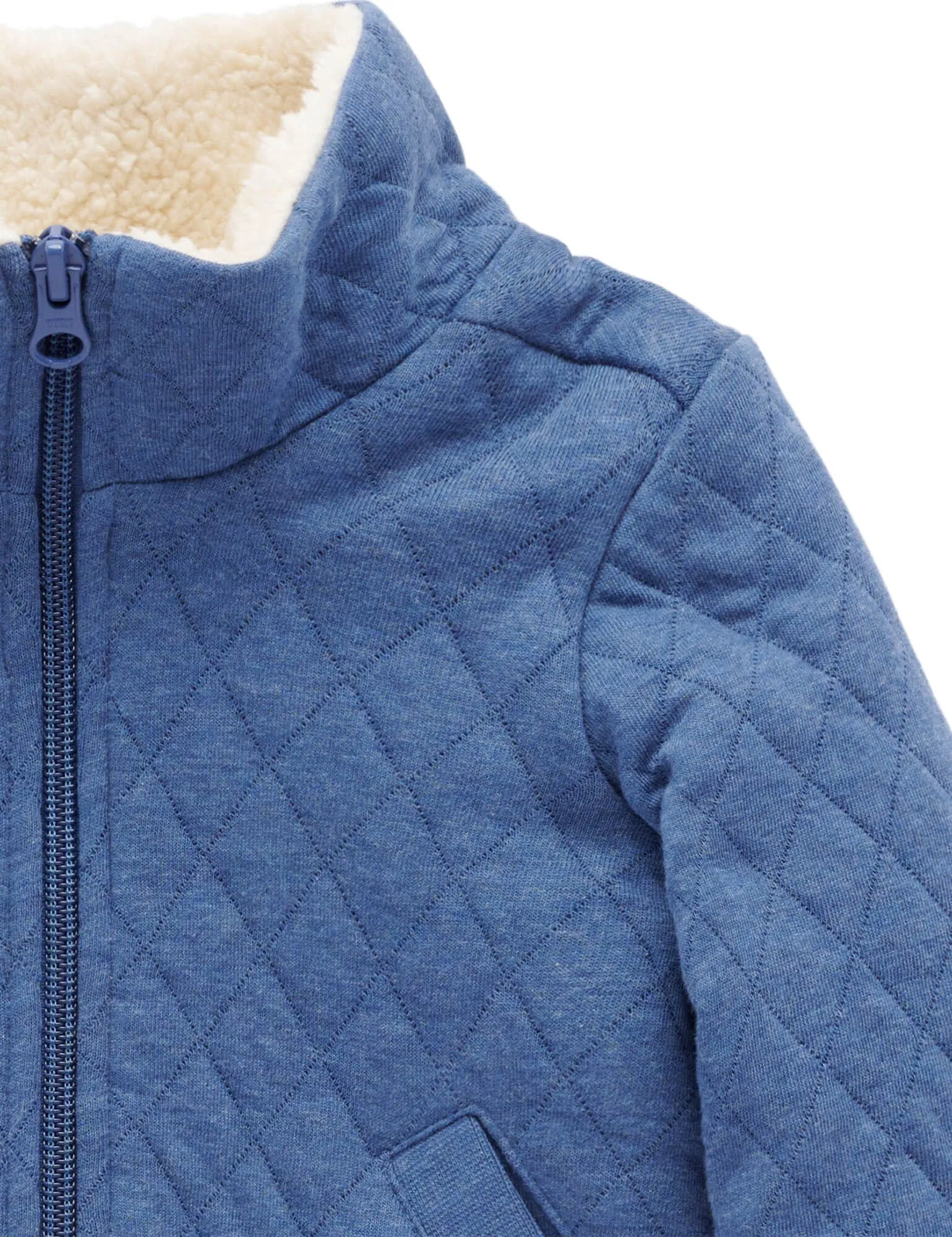 Purebaby - Quilted Jacket | Storm Melange
