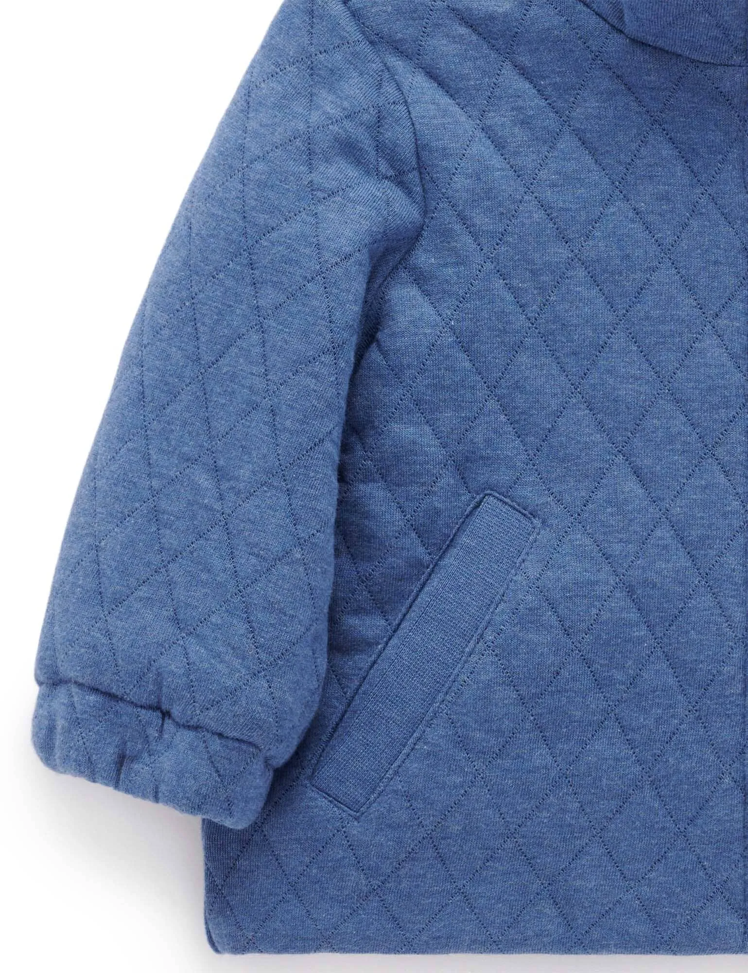 Purebaby - Quilted Jacket | Storm Melange