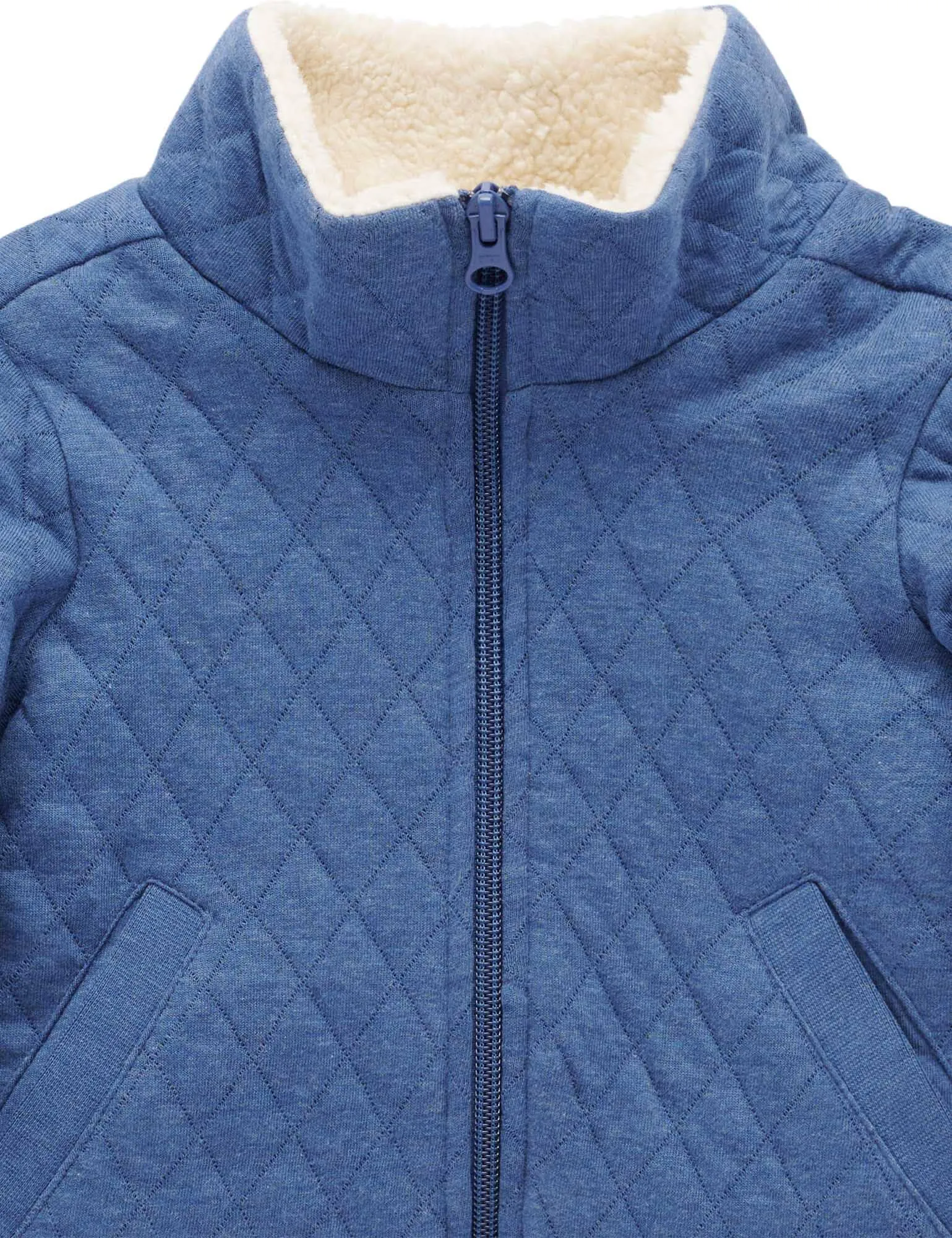 Purebaby - Quilted Jacket | Storm Melange