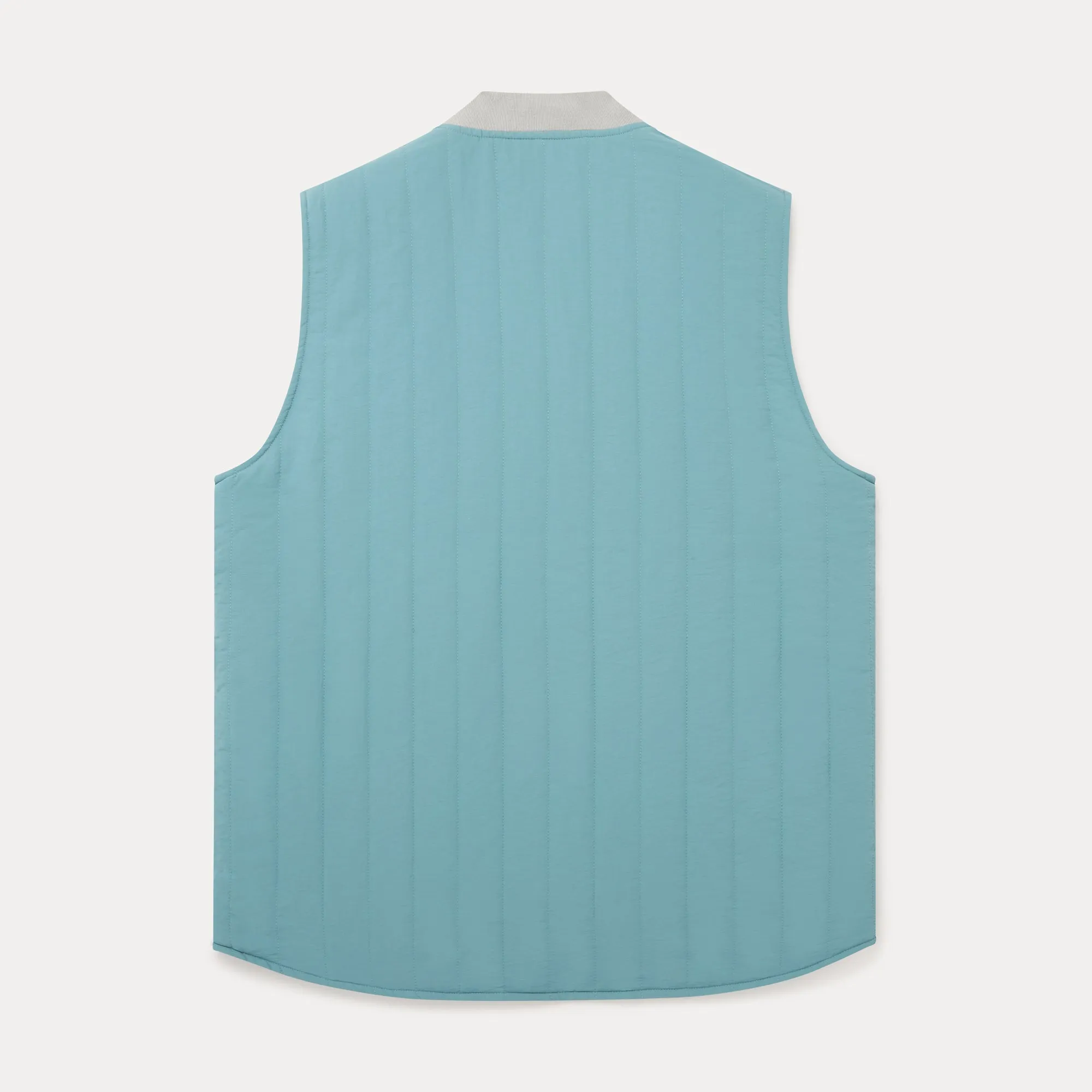 Quilted Gilet - Sky Blue
