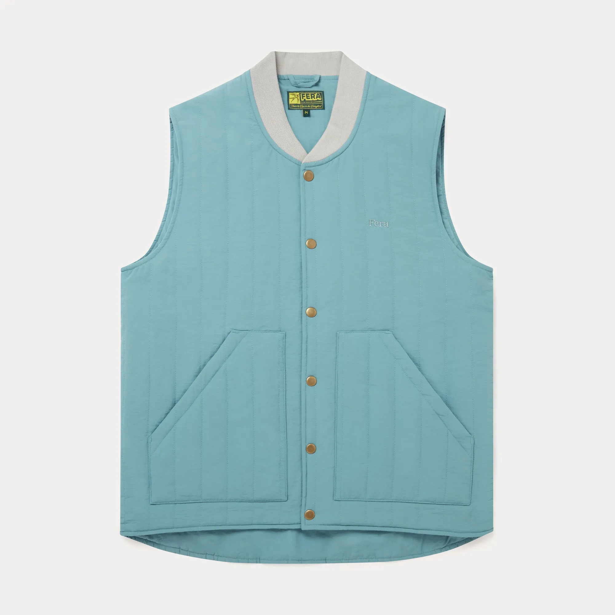 Quilted Gilet - Sky Blue