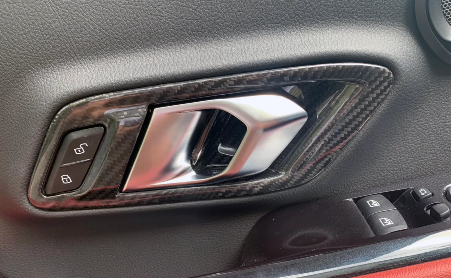 Rexpeed Dry Carbon Inner Door Handle Cover (MK5 Supra)