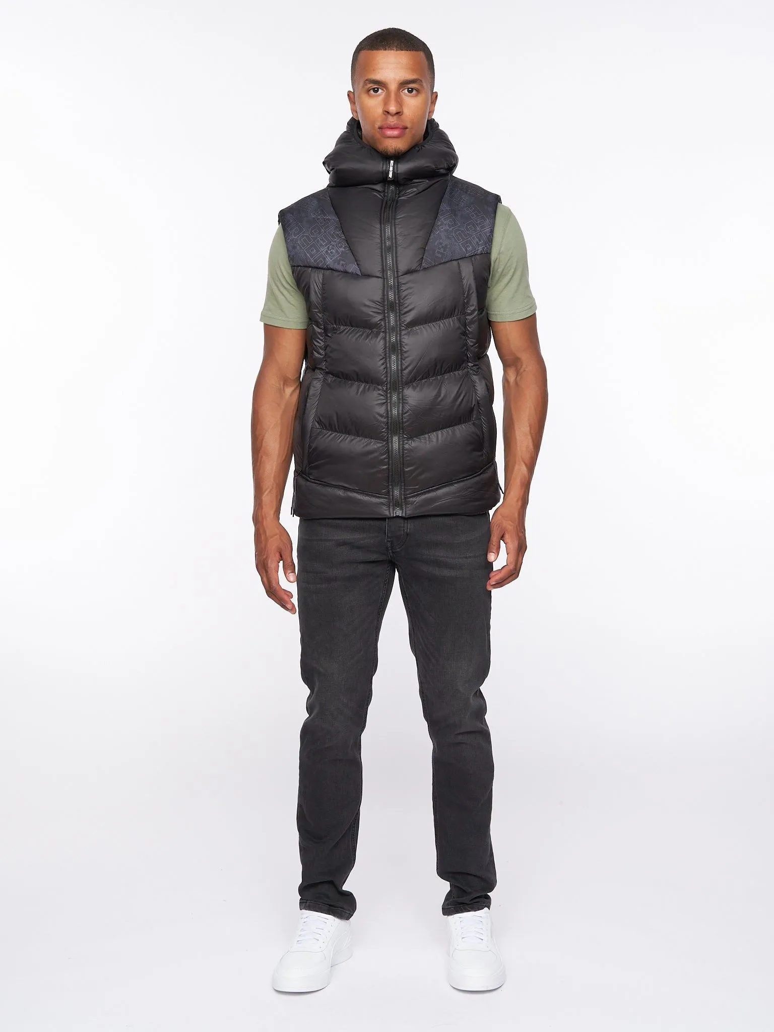 Rierson Hooded Gilet Black