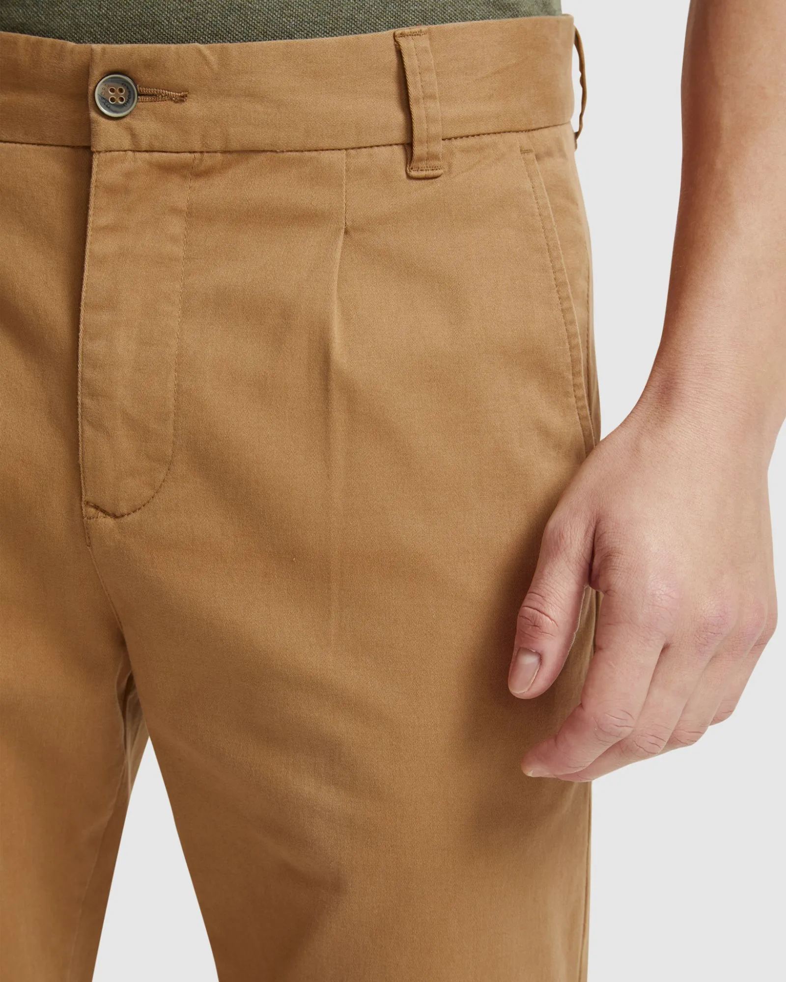 Ryan Organic Cotton Cuffed Chino