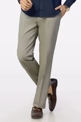 Sand Regular Fit Cotton Trouser
