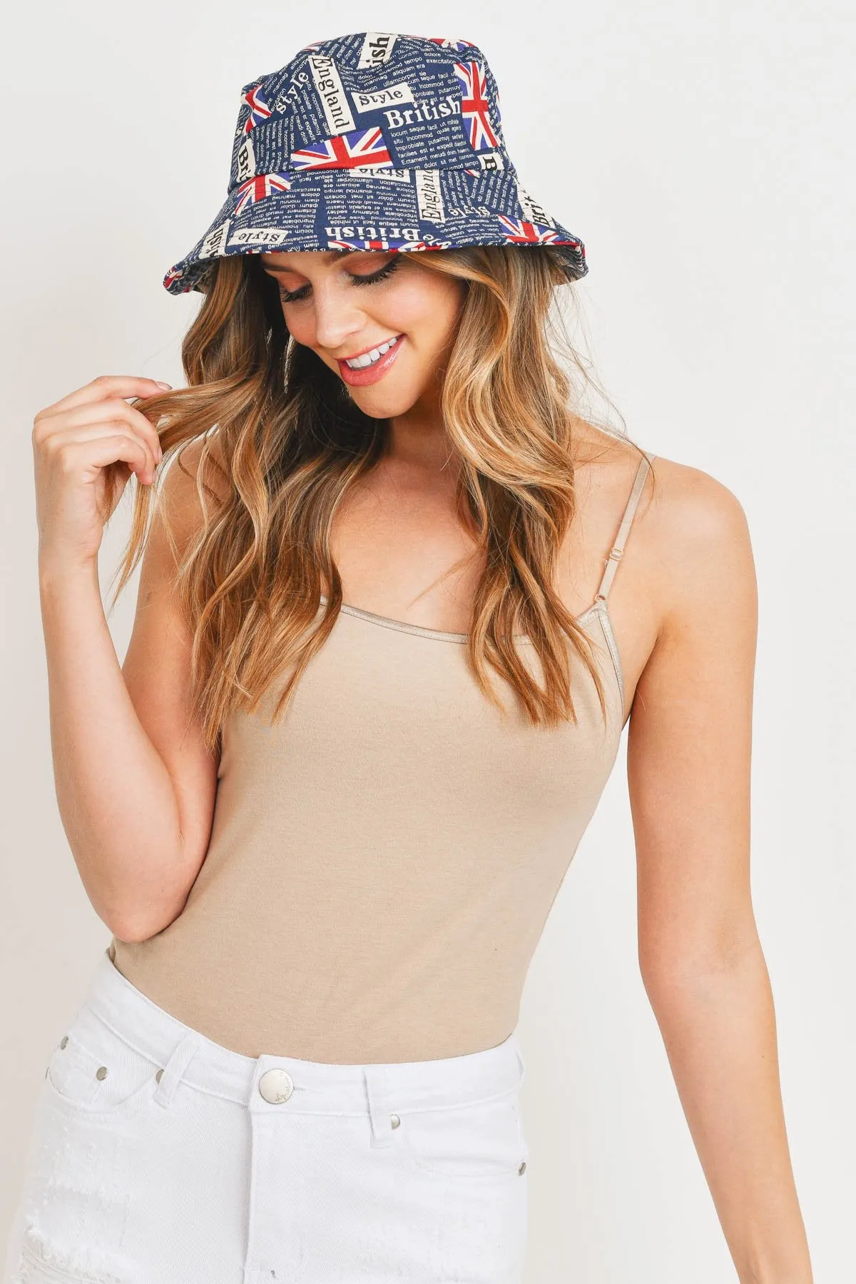 Sapphire England Printed Bucket Hat