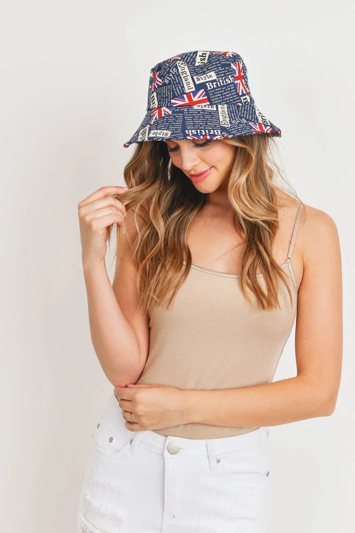 Sapphire England Printed Bucket Hat