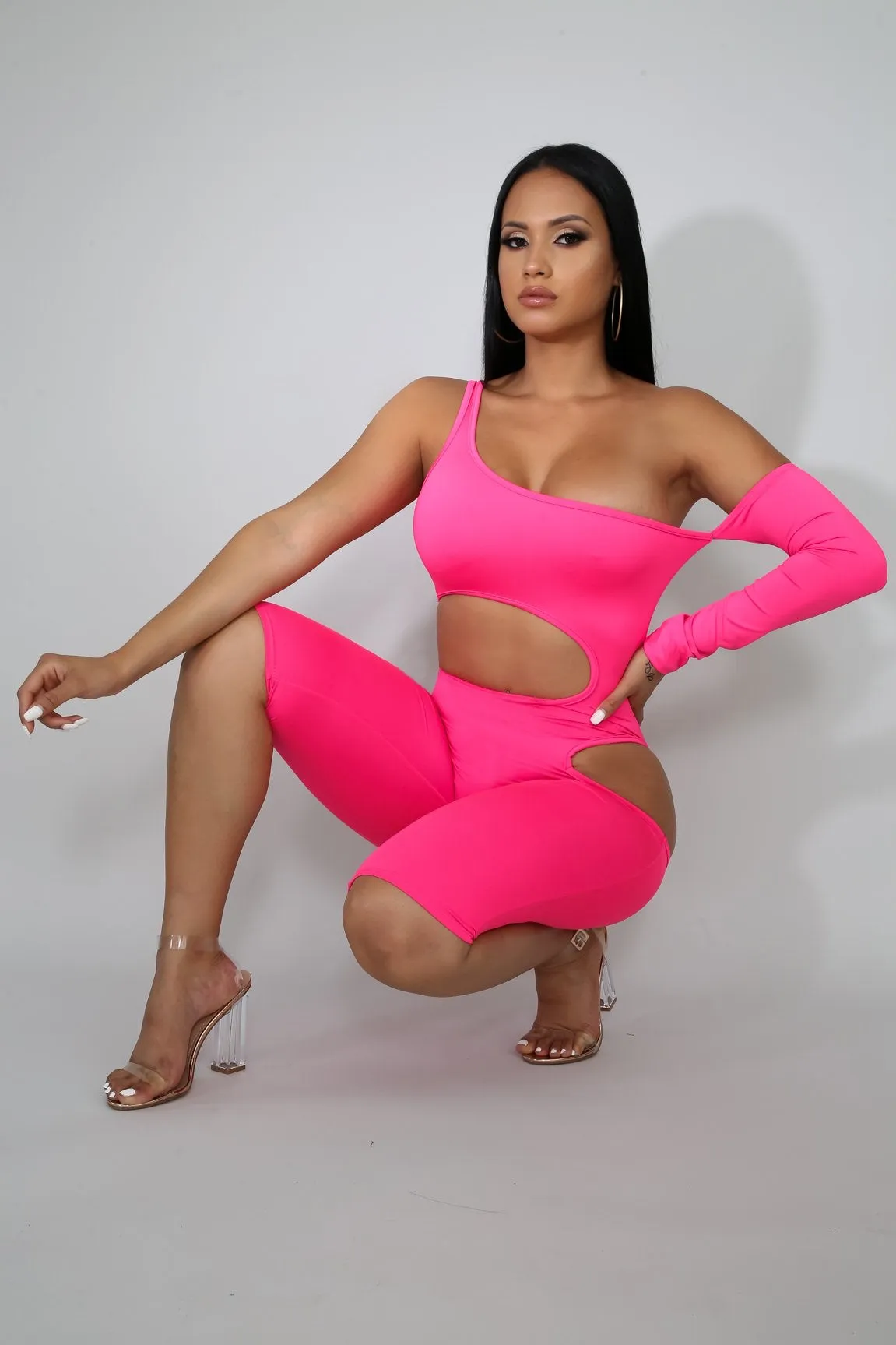 Sassy Mood Romper Pink