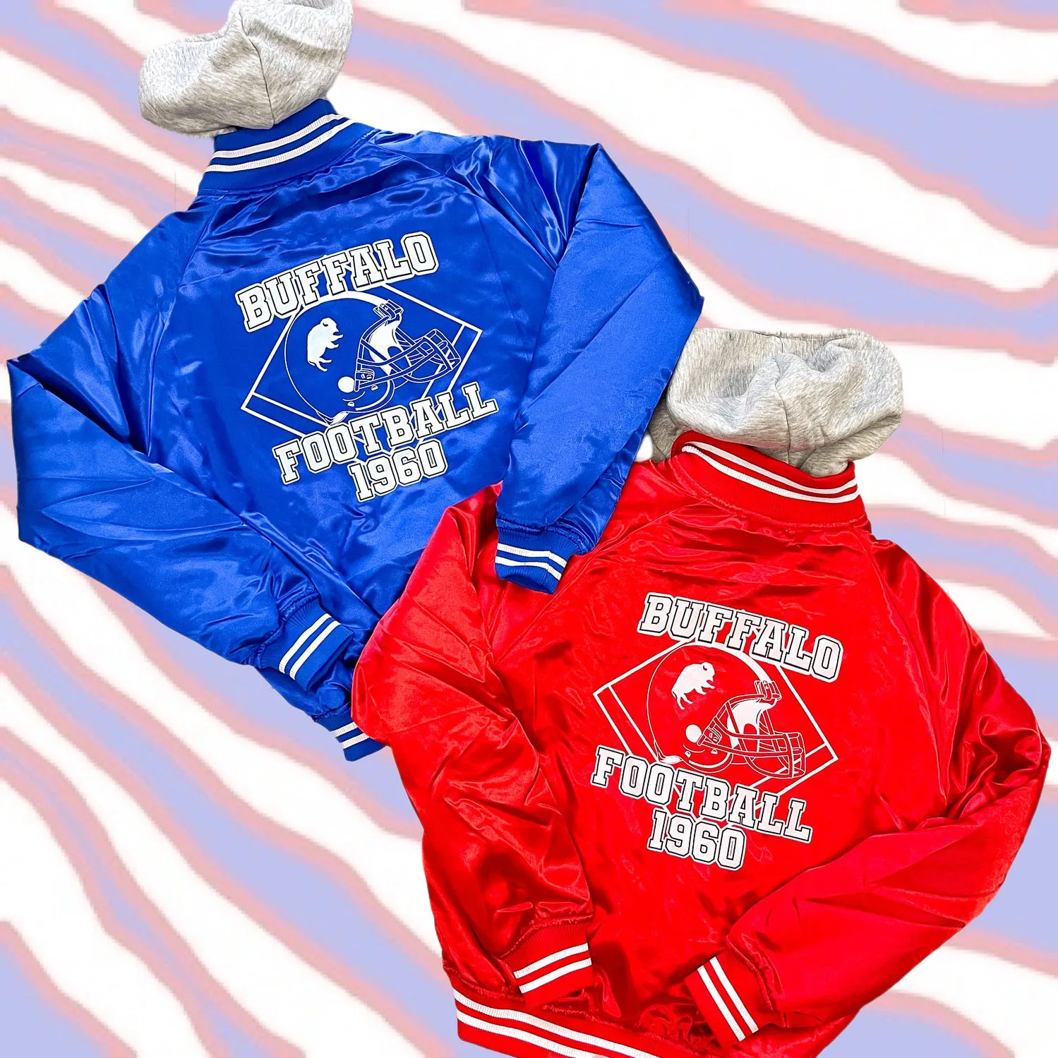 Satin Varsity Bomber Jacket