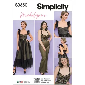 Simplicity Sewing Pattern S9850 Misses' and Women's Dress and Jumpsuit by Madalynne Intimates