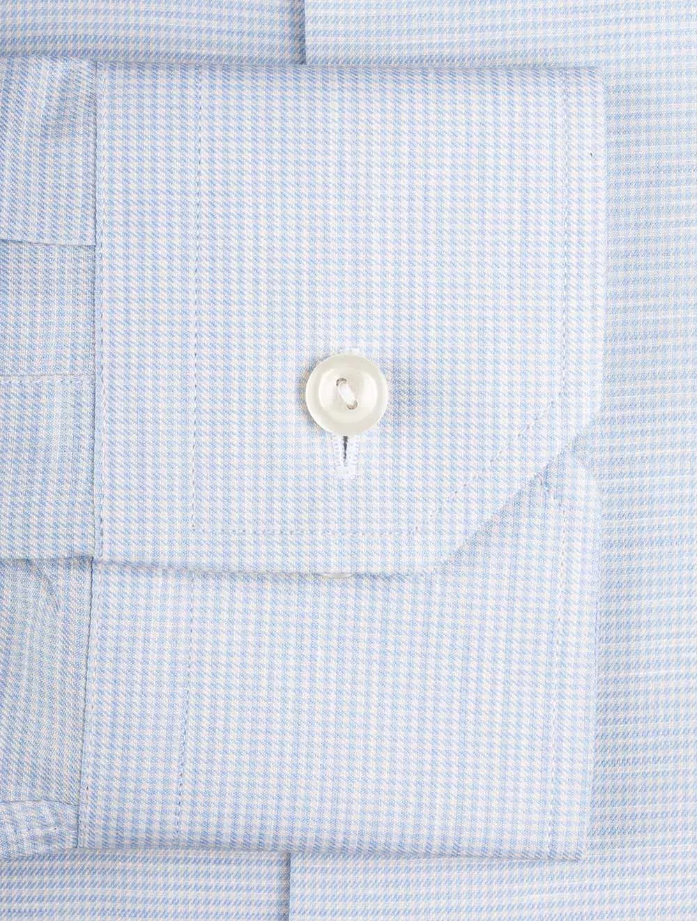 Slim Fit Puppytooth Formal Shirt Blue