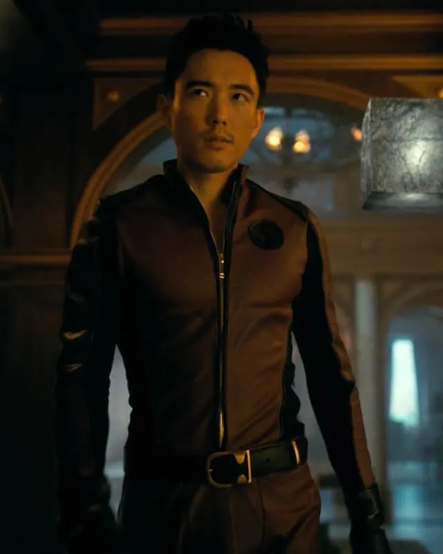 Sparrow Academy Ben Hargreeves Red Leather Jacket S03