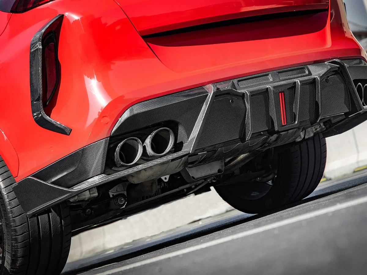 SQ-Aero Carbon Fiber Rear Bumper Vent Trim Set - F96 X6M