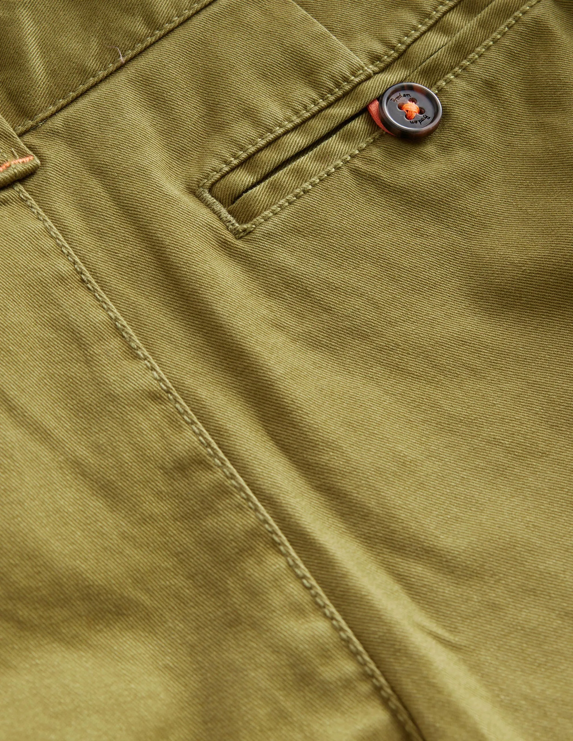 Straight Leg Chinos-Green Olive