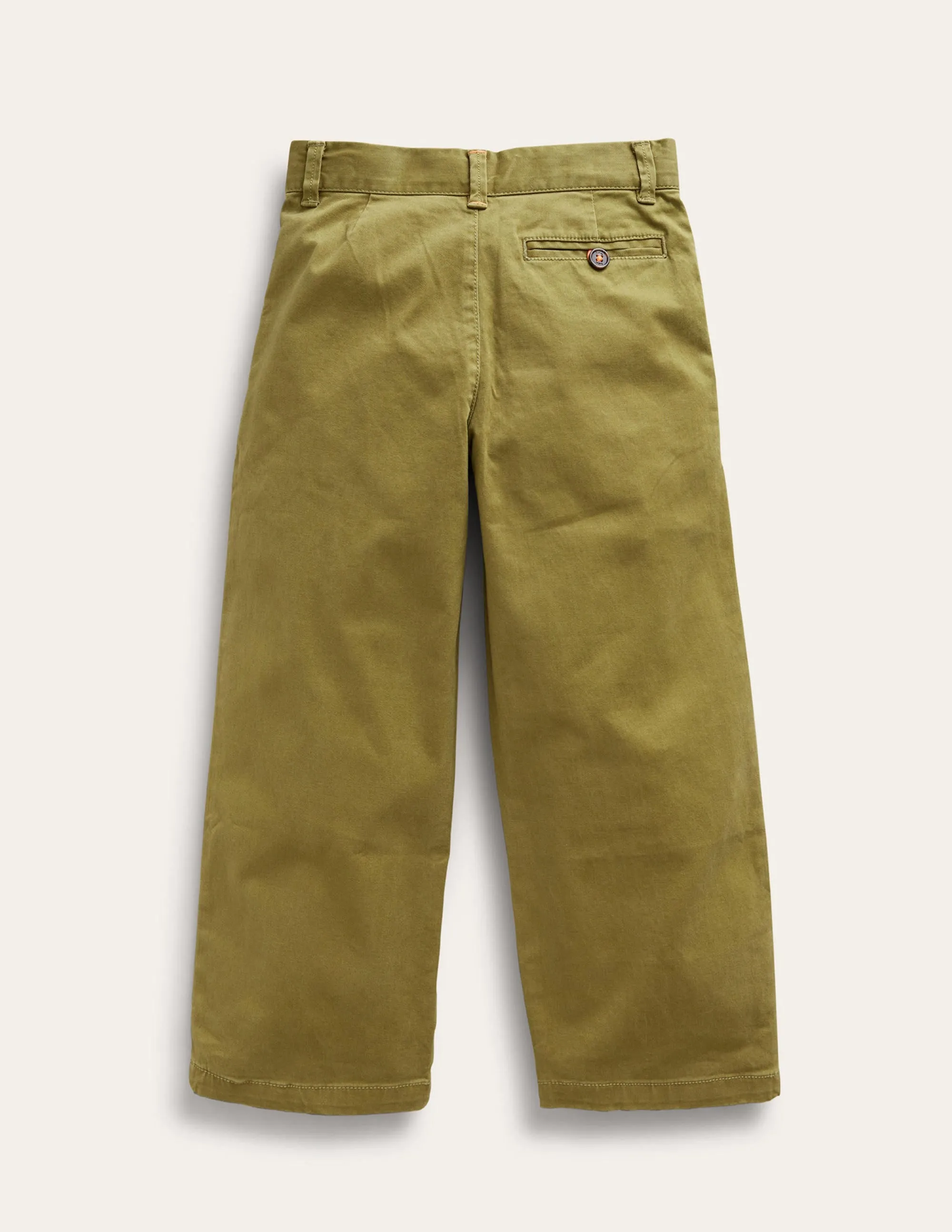 Straight Leg Chinos-Green Olive