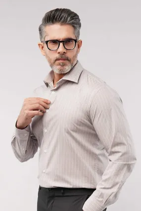 Striped Shirt - Beige