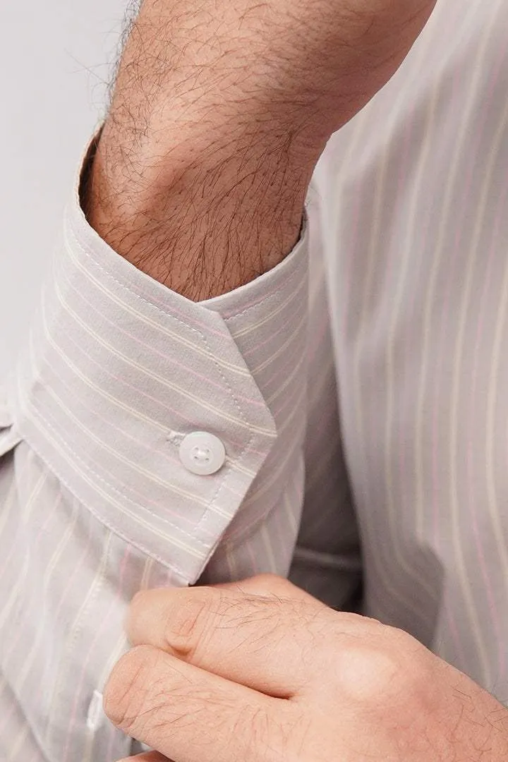 Striped Shirt - Beige