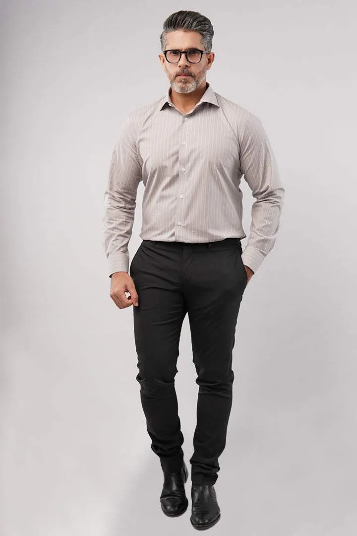 Striped Shirt - Beige