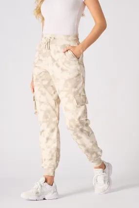 TAPERED CARGO JOGGER - BEIGE