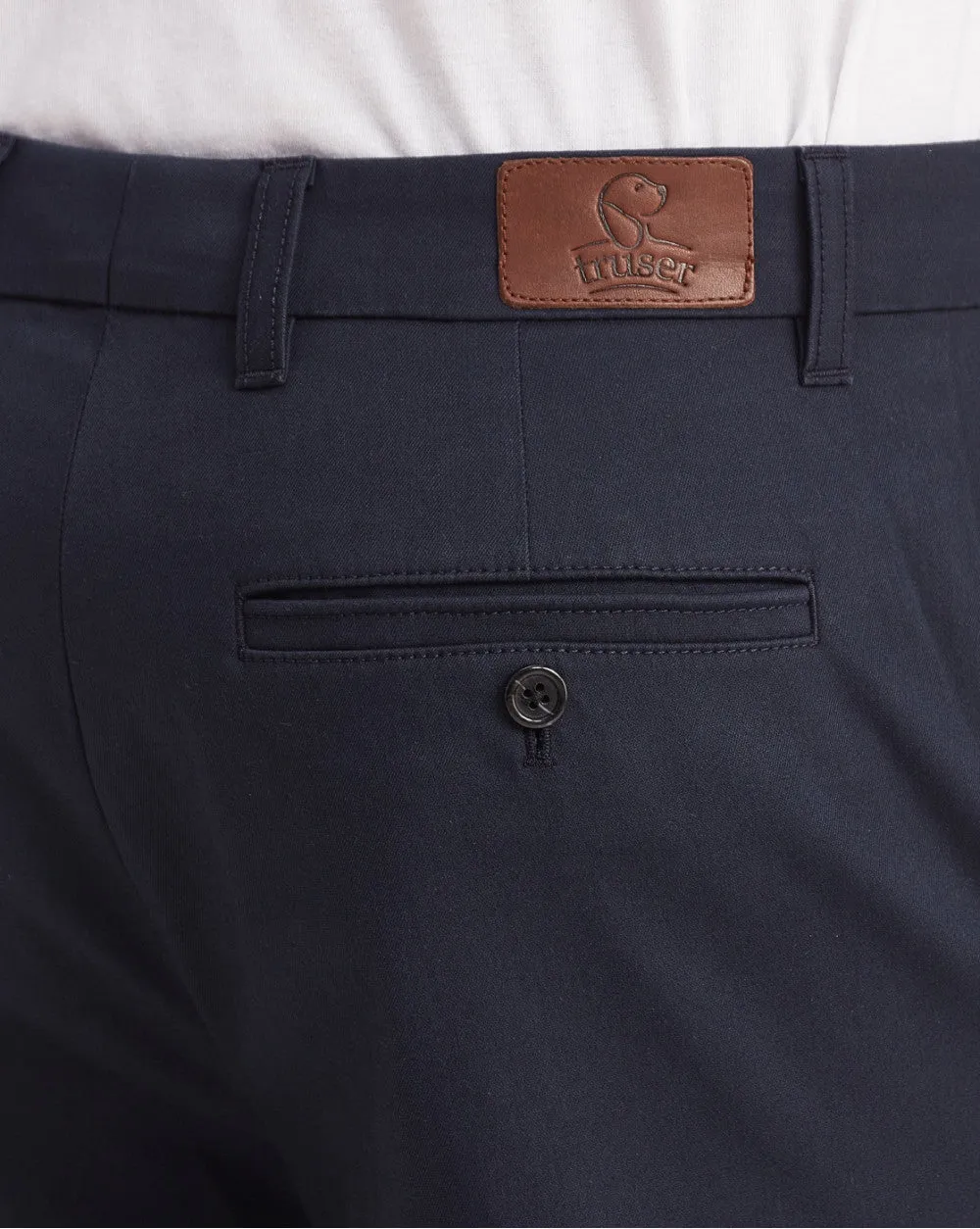 Tapered Fit Luxe Chinos - Navy