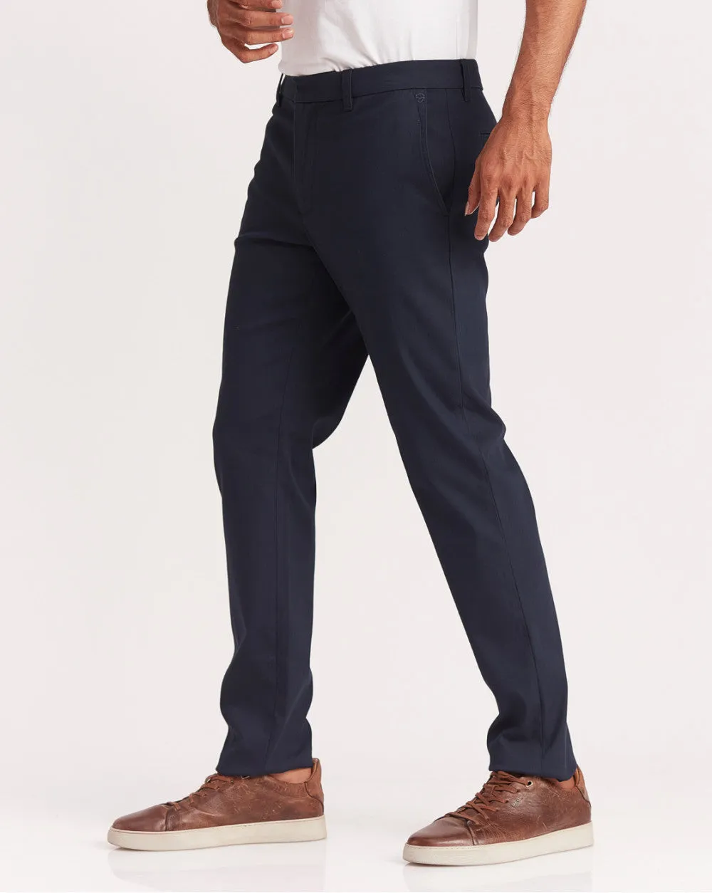 Tapered Fit Luxe Chinos - Navy